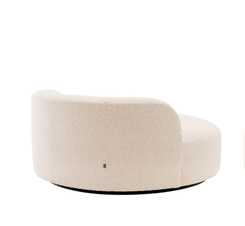 BJÖRN ROUND SOFA in Bouclé Cream image 3