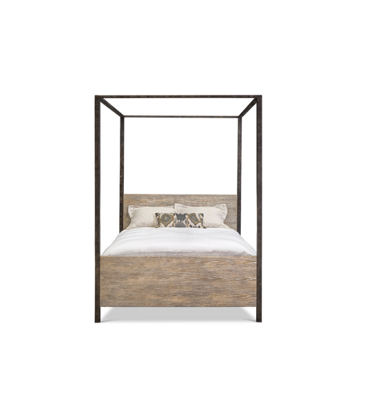 IBIZA WOOD AND IRON BED image 0