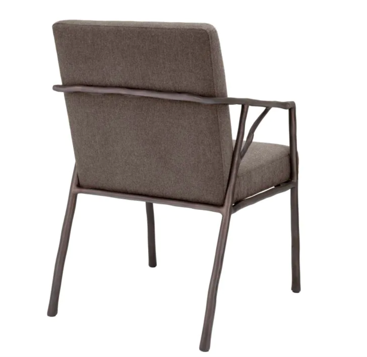 ANTICO DINING CHAIR Abrasia grey brown | medium bronze finish image 2