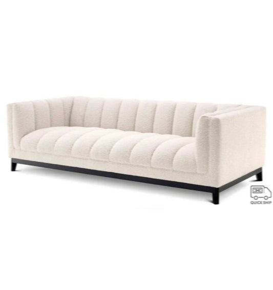 DITMAR SOFA Bouclé cream | black base image 0