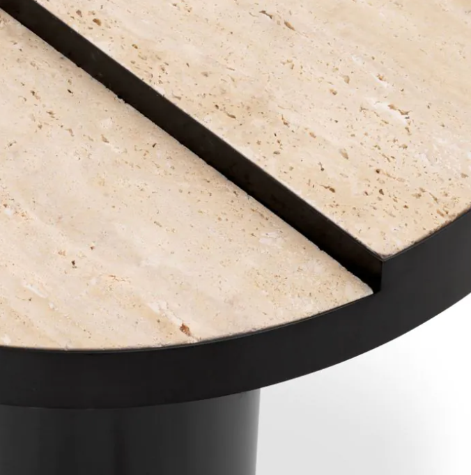 EXCELSIOR SIDE TABLE in Travertine image 3