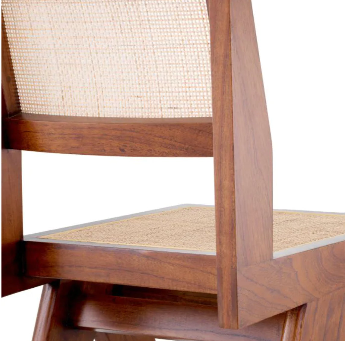 NICLAS DINING CHAIR in Classic brown | rattan cane webbing image 1