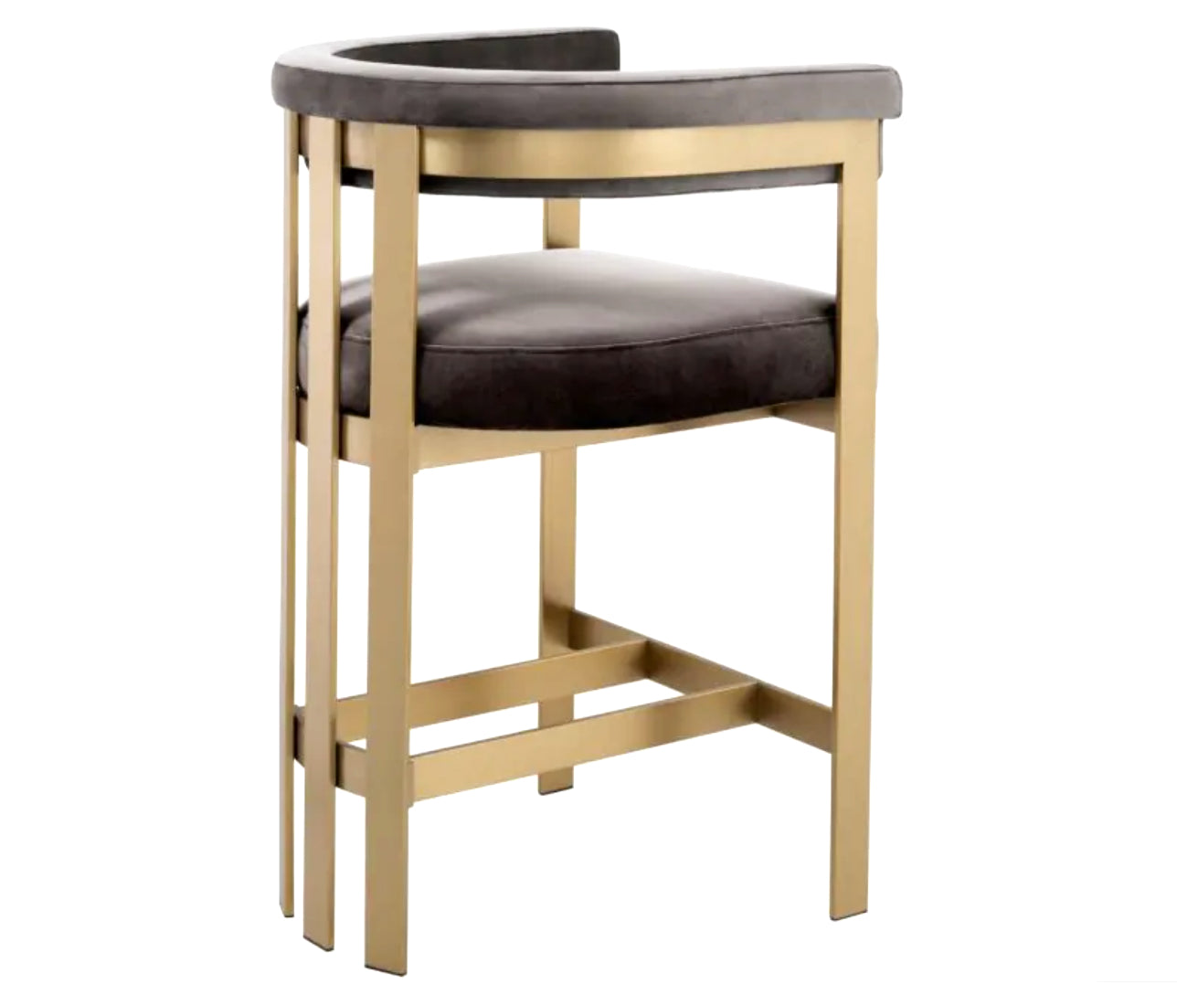 CLUBHOUSE COUNTER STOOL in Savona Grey Velvet image 7