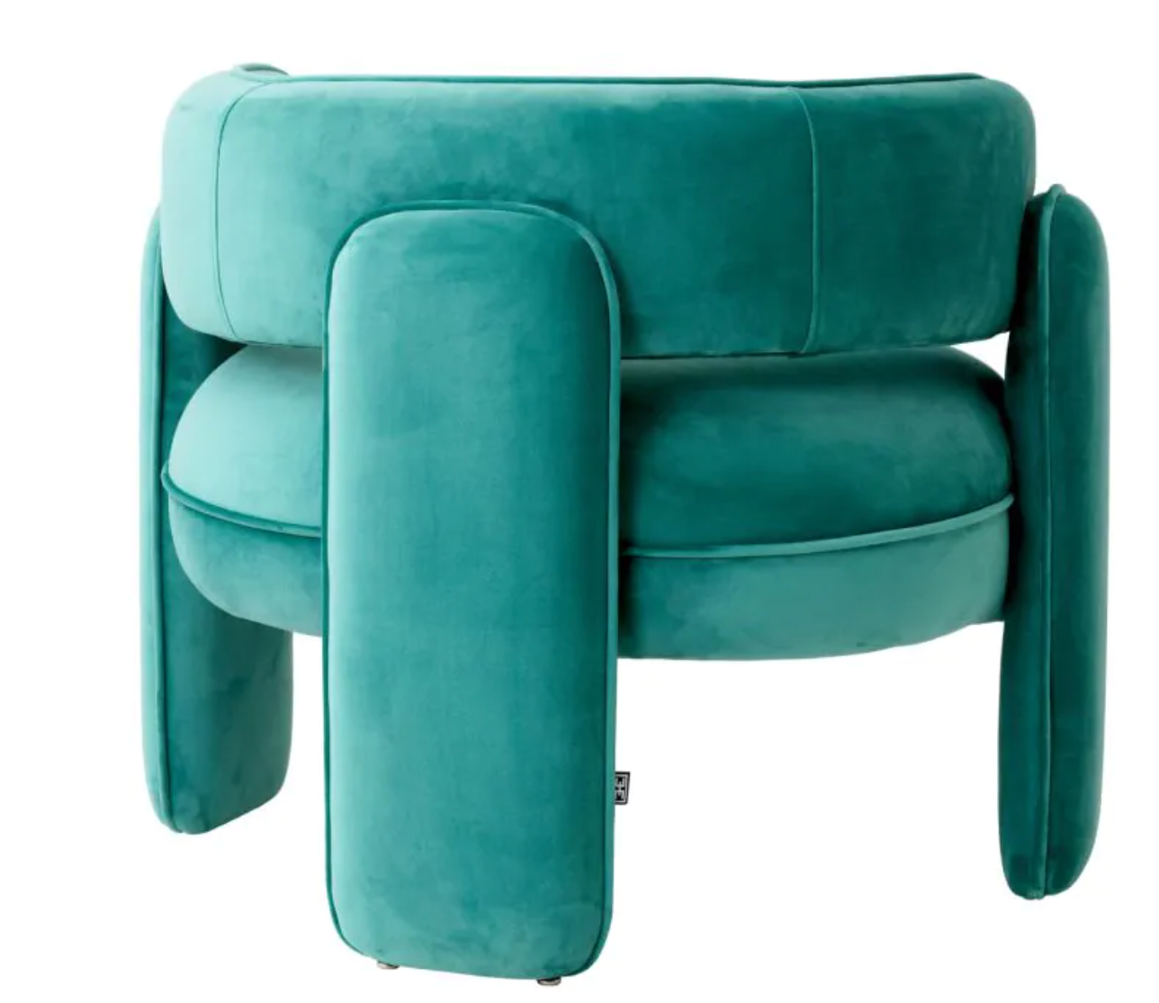 CHAPLIN CHAIR in Savona turquoise velvet image 5