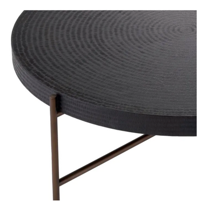 NIKOS ROUND GUNMETAL COFFEE TABLE image 4