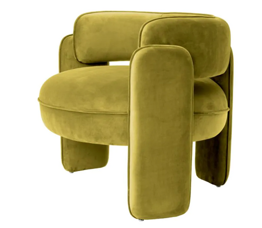 CHAPLIN CHAIR in Savona vintage green velvet image 0