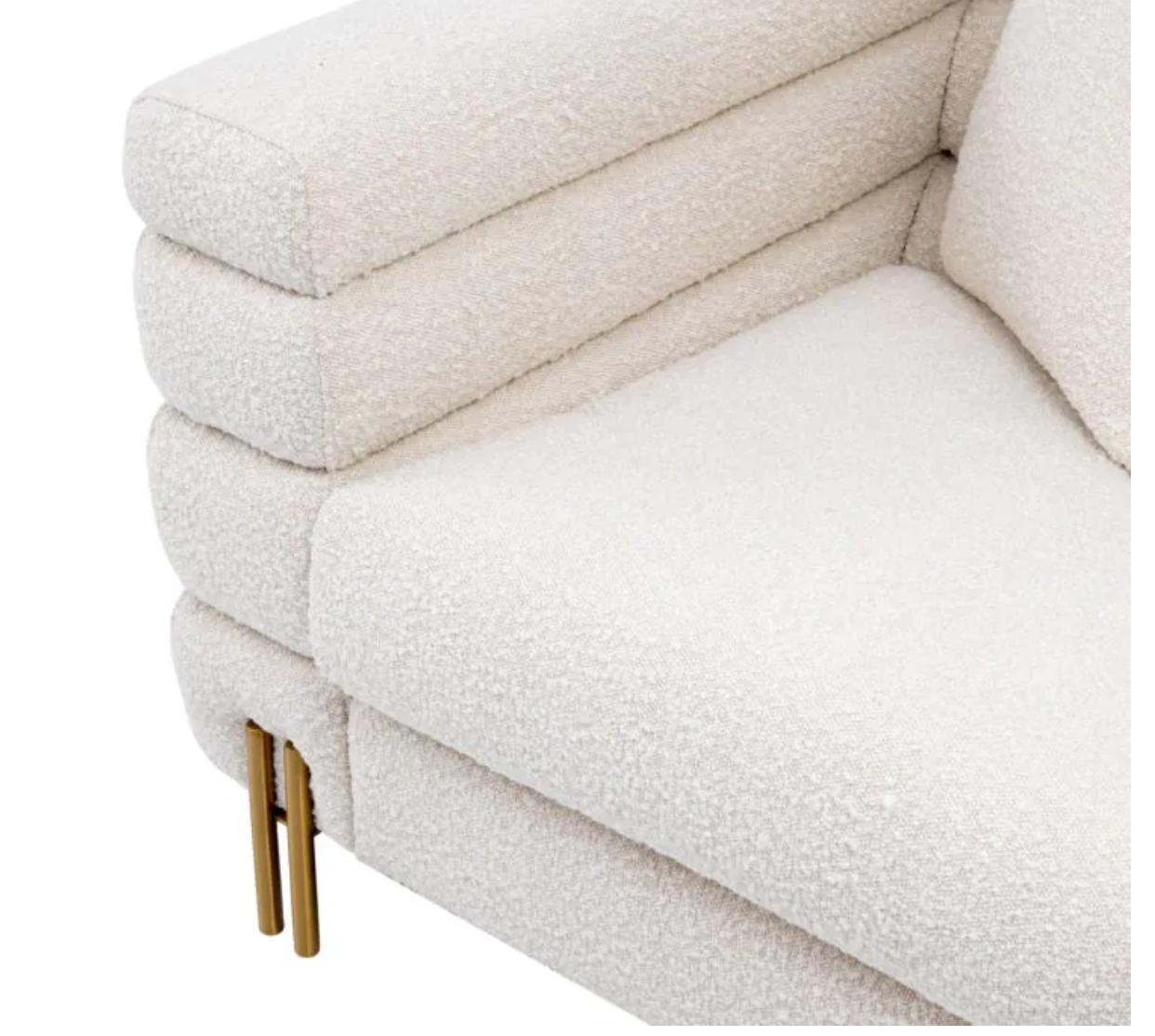 YORK ACCENT CHAIR in Bouclé Cream image 5