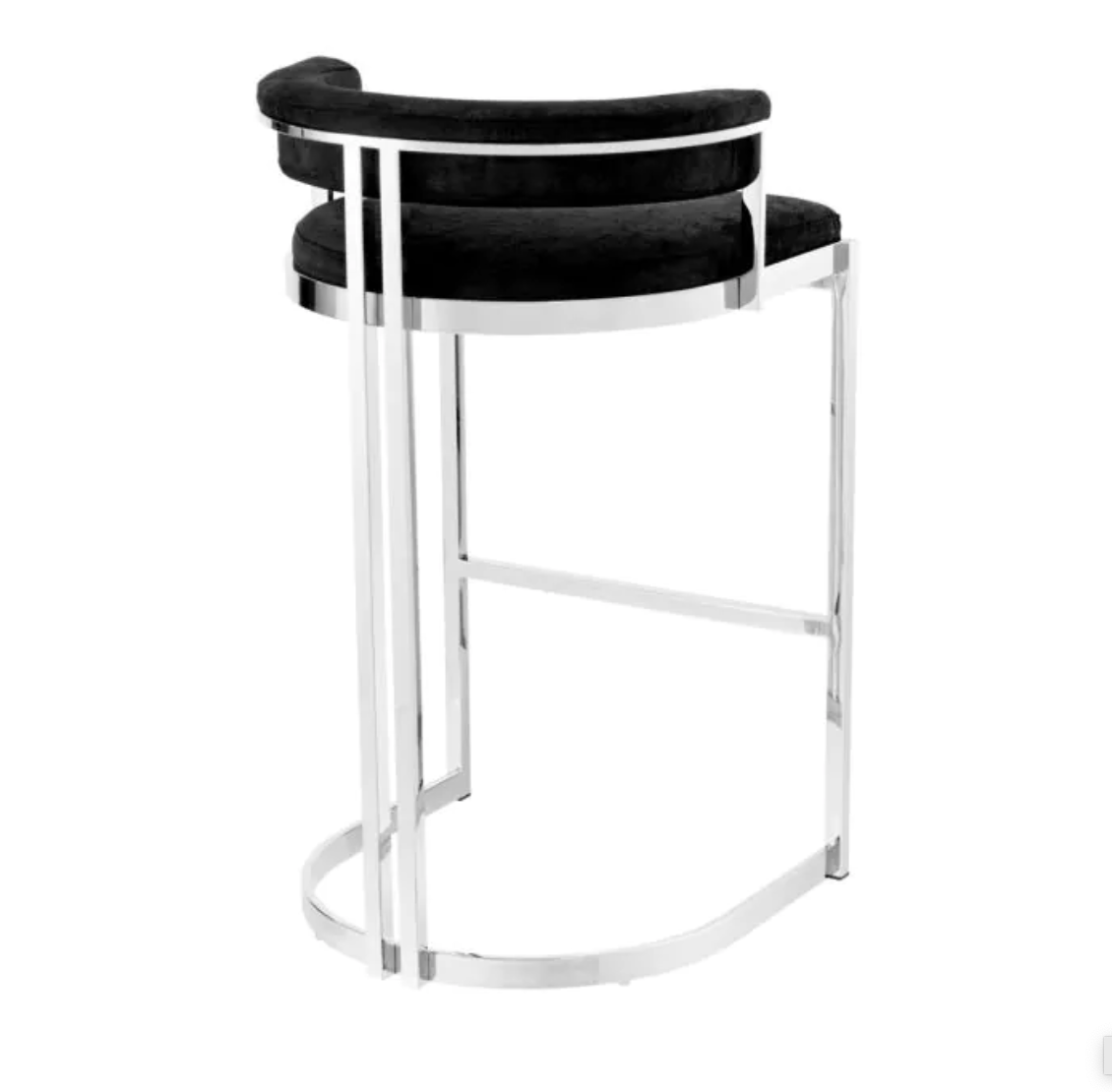 DANTE BLACK VELVET COUNTER STOOL (Pair of 2) image 3