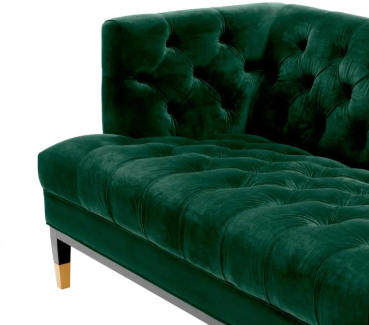 CASTELLE SOFA in Dark Green Velvet image 5