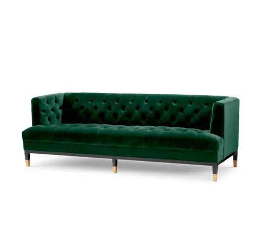 CASTELLE SOFA in Dark Green Velvet image 0