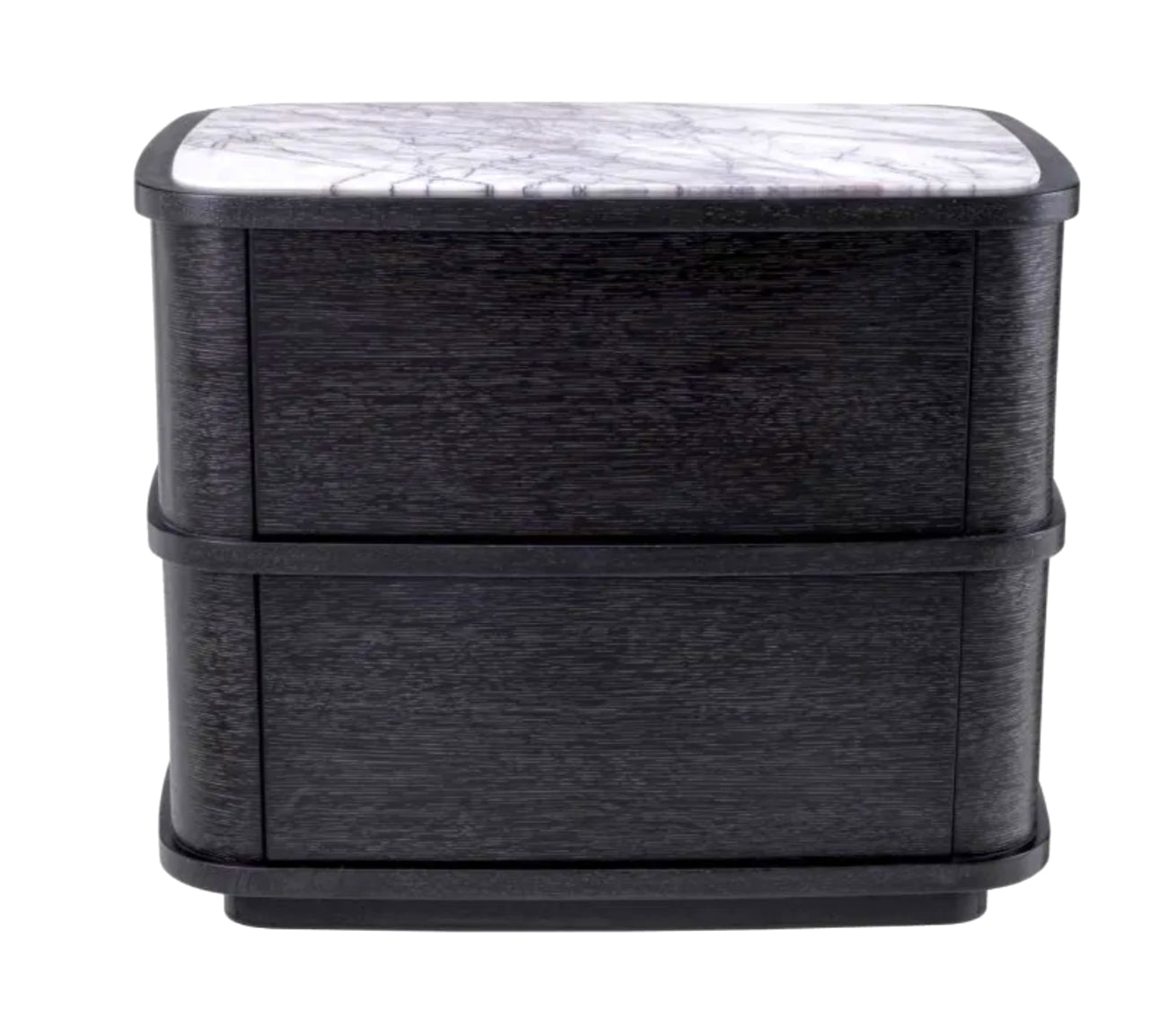 Cabana Two Drawer Nightstand in Charcoal Grey Oak image 1