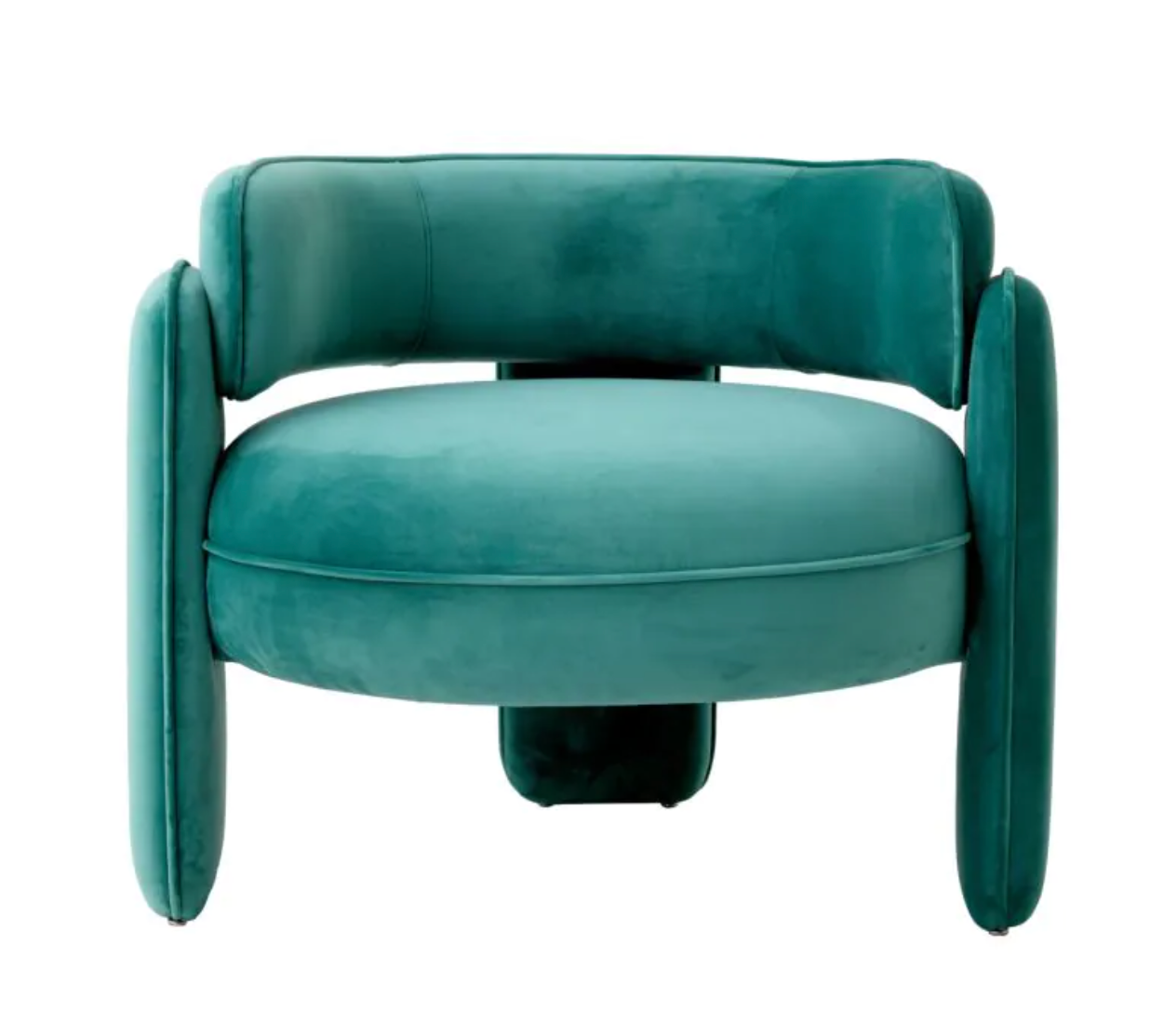 CHAPLIN CHAIR in Savona turquoise velvet image 2