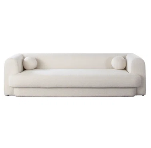 IVORY BOUCLÉ SOFA image 1