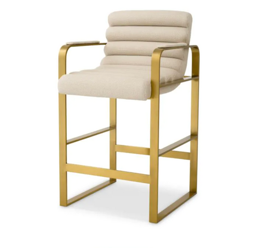 OLSEN COUNTER STOOL in Scalea Sand  - Pair of 2 image 0