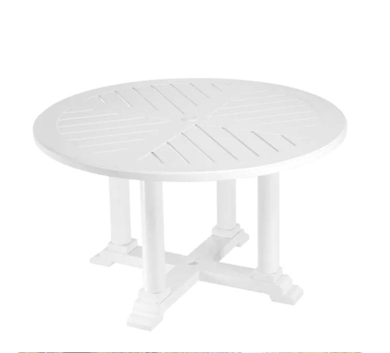 BELL RIVE OUTDOOR DINING TABLE in White image 4