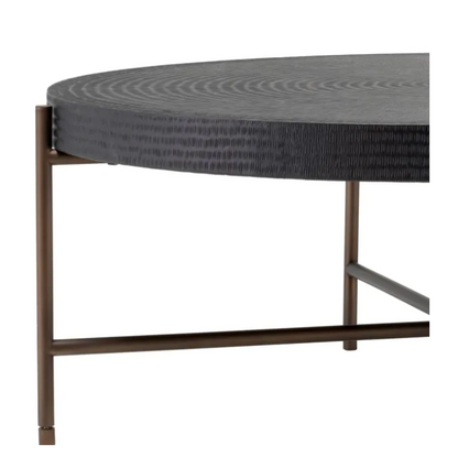 NIKOS ROUND GUNMETAL COFFEE TABLE image 3