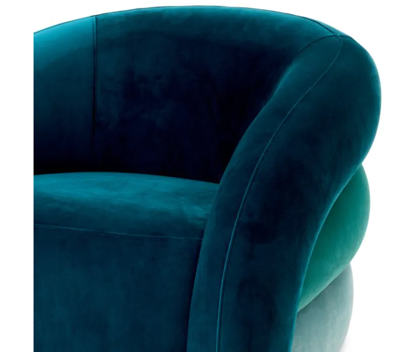 NOVELLE ACCENT CHAIR in Savona Sea Green Velvet image 2