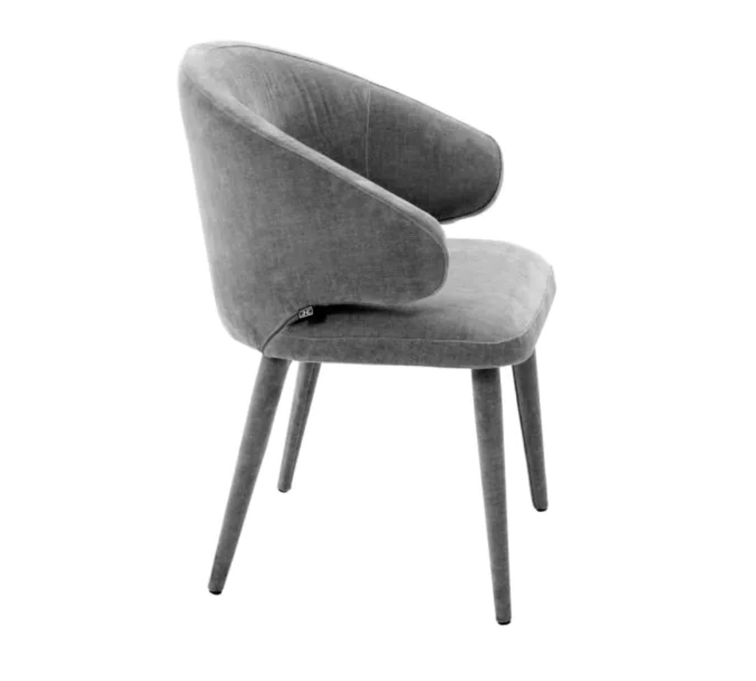 CARDINALE DINING CHAIR in Clarck Grey - Pair of 2 image 2