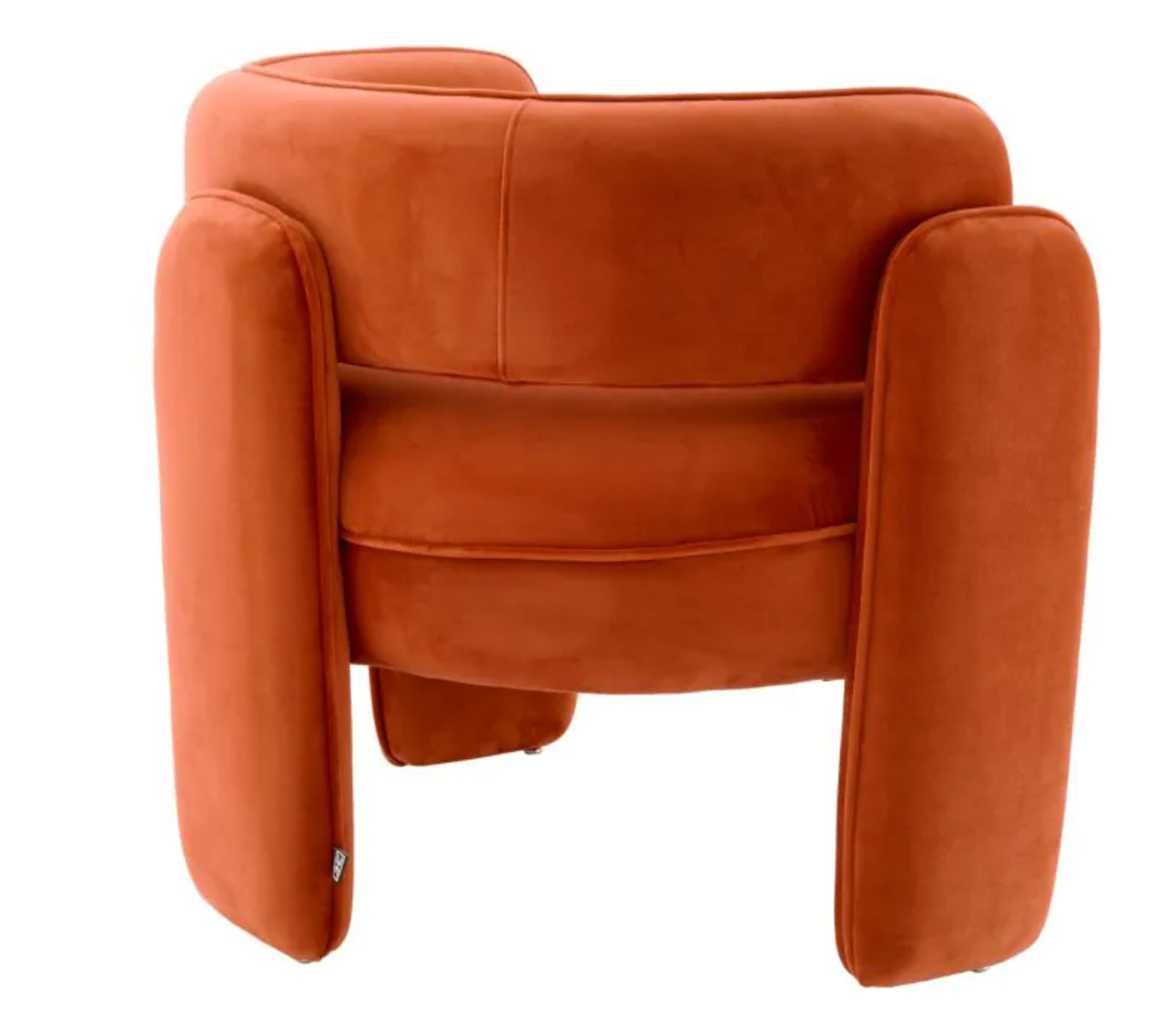 CHAPLIN CHAIR in Savona orange velvet image 3